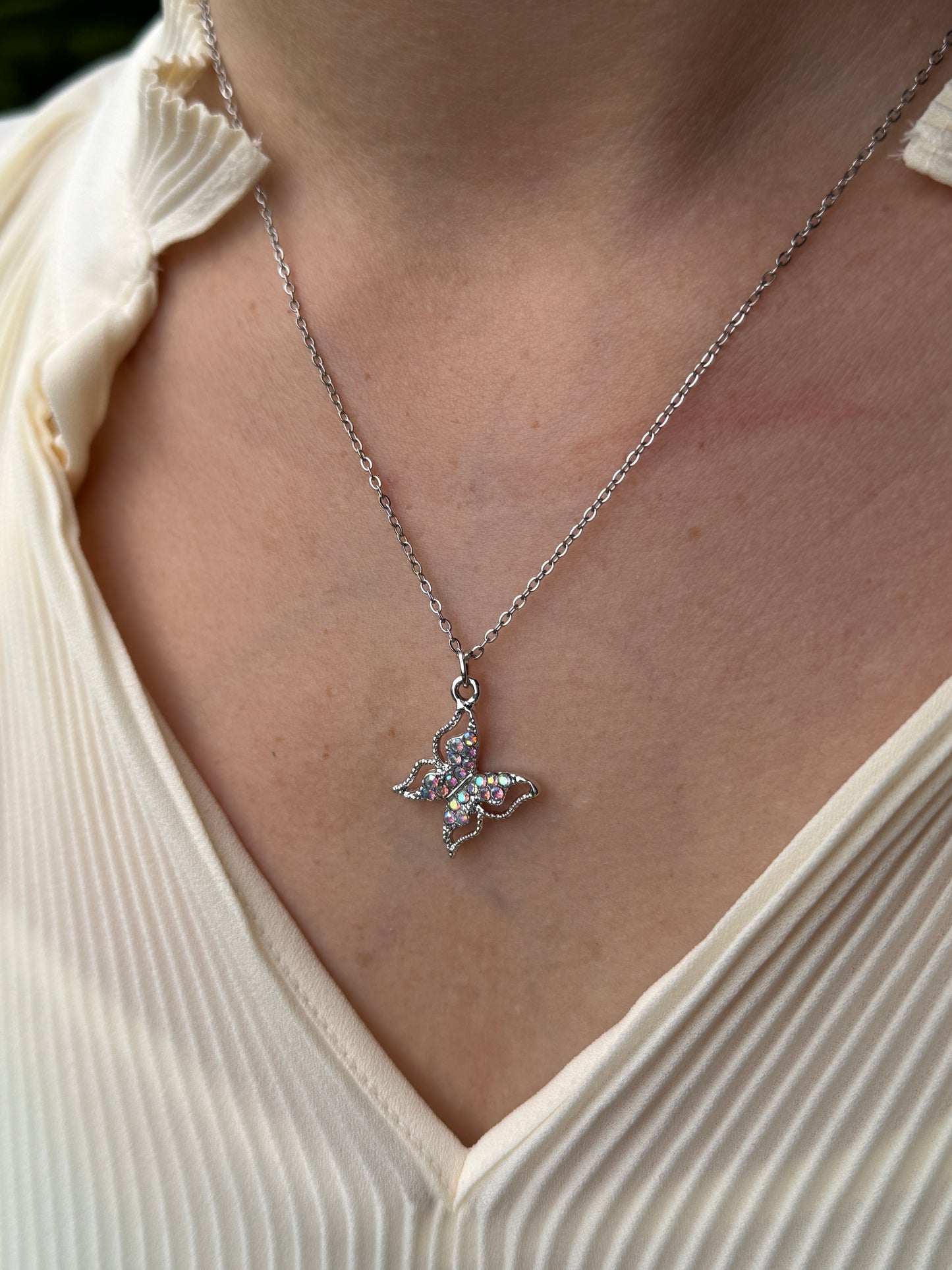 Kette Edelstahl versilbert