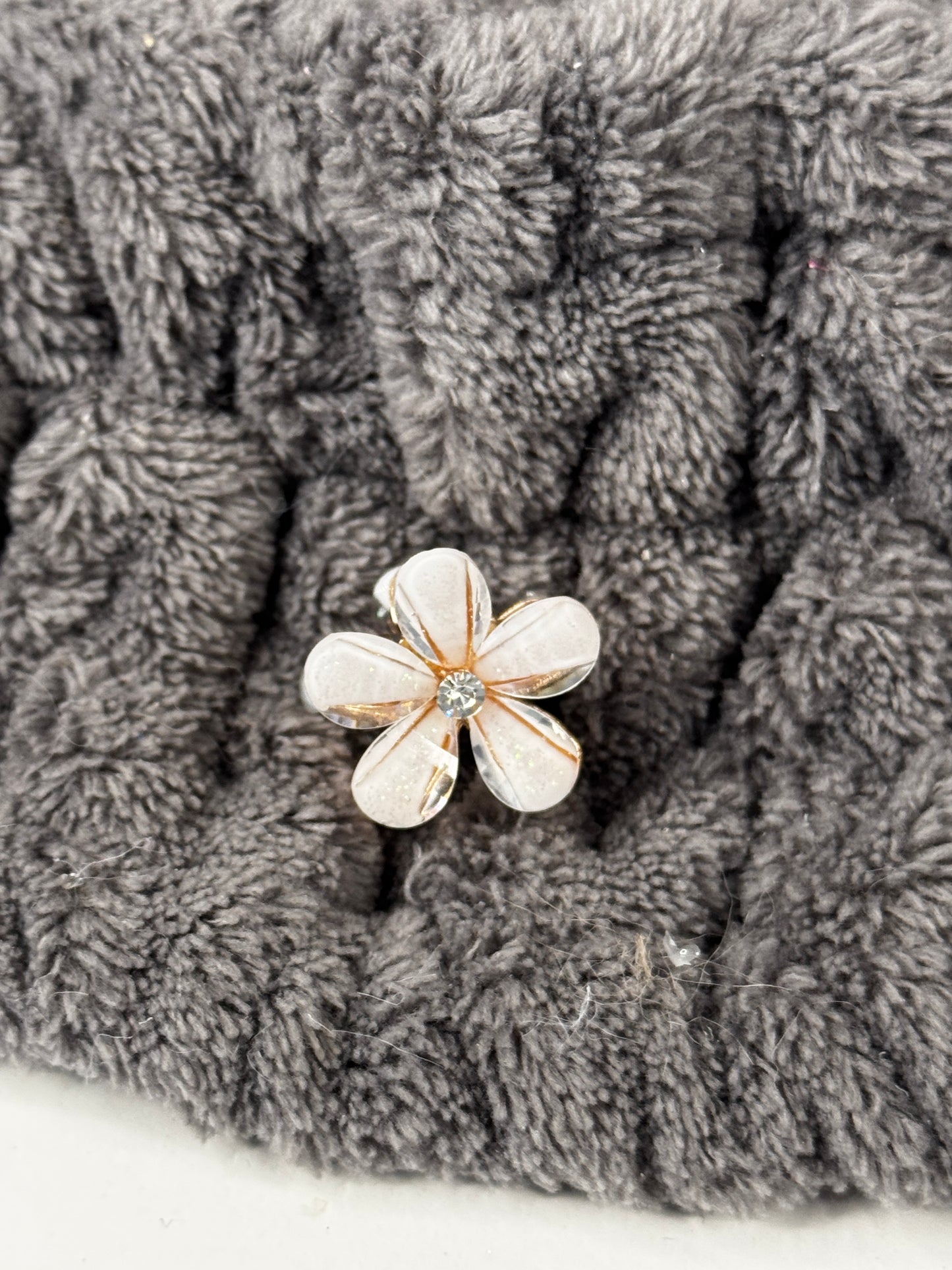 Mini Glitzer Blumen Haarklammern