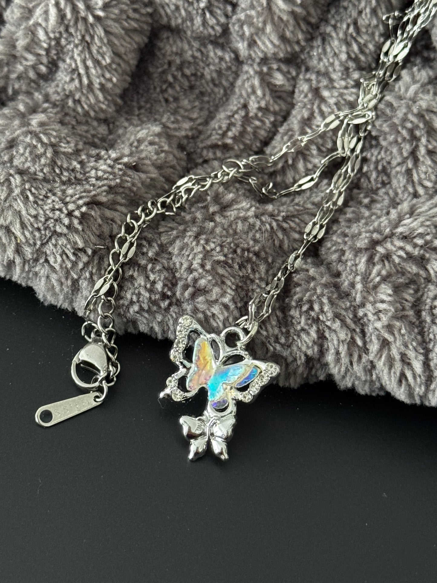 Kette Edelstahl versilbert