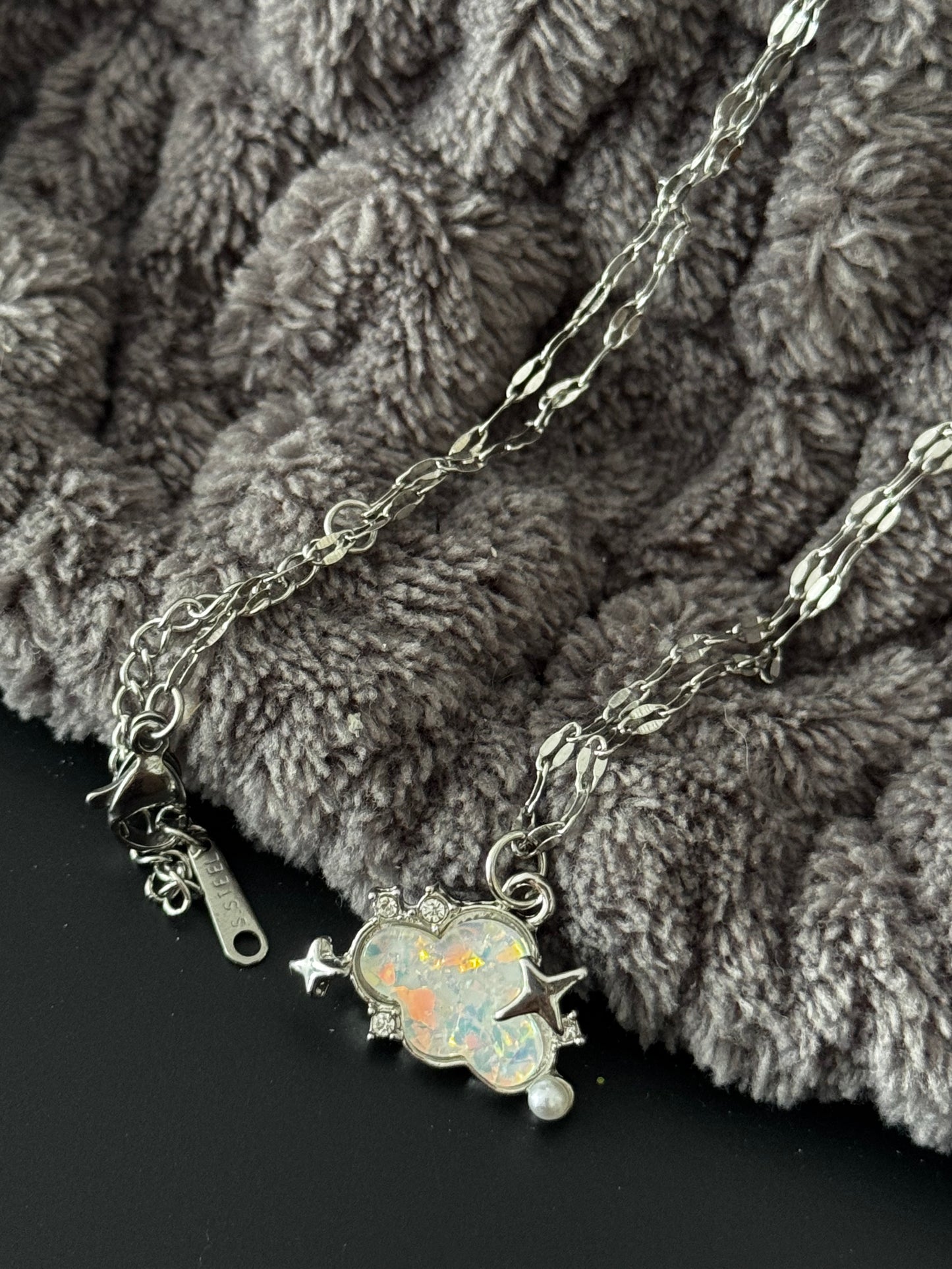 Kette Edelstahl versilbert