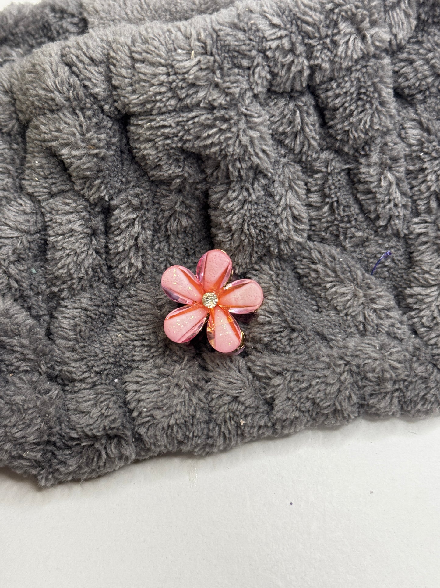 Mini Glitzer Blumen Haarklammern