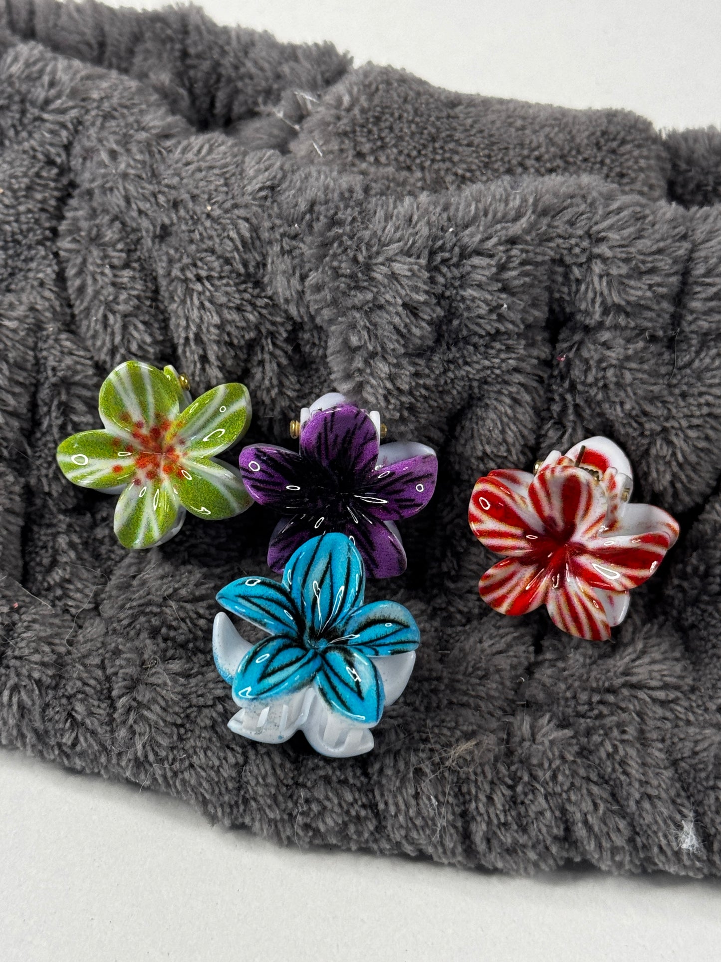 Orchideen Haarklammern klein