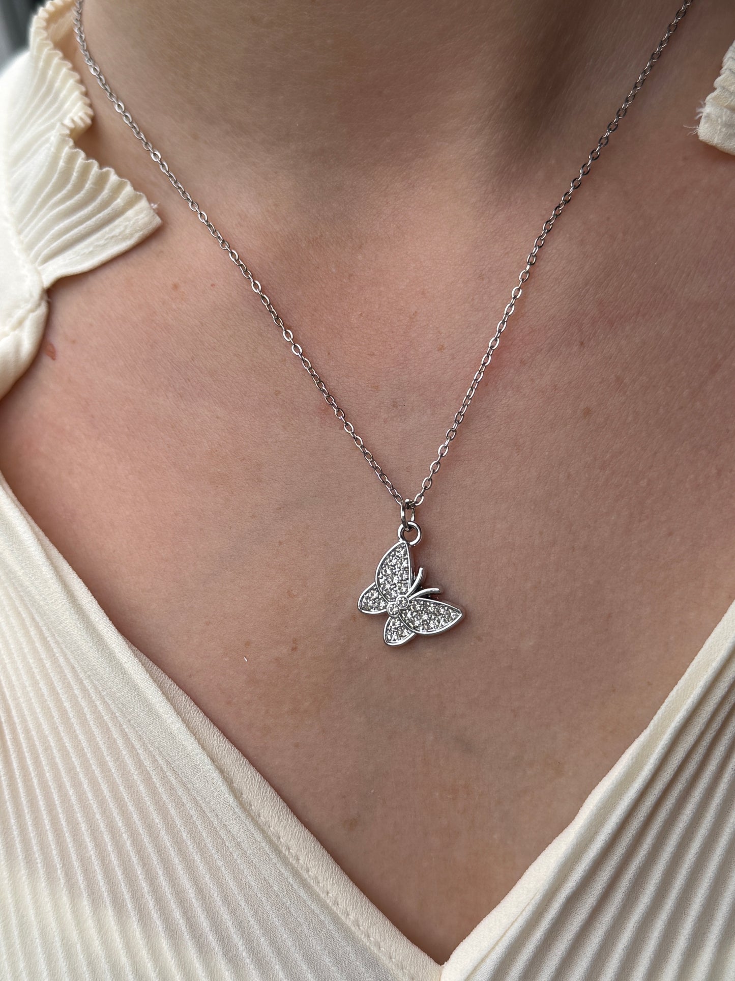 Kette Edelstahl versilbert
