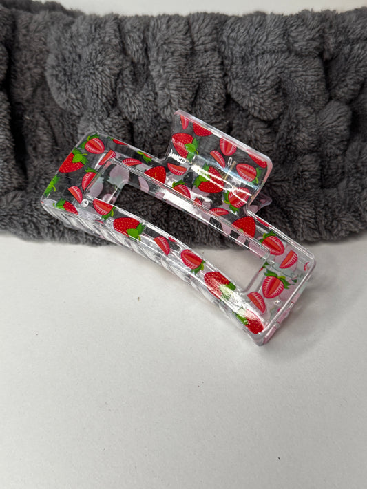 Große Haarklammer mit süßen Motiven