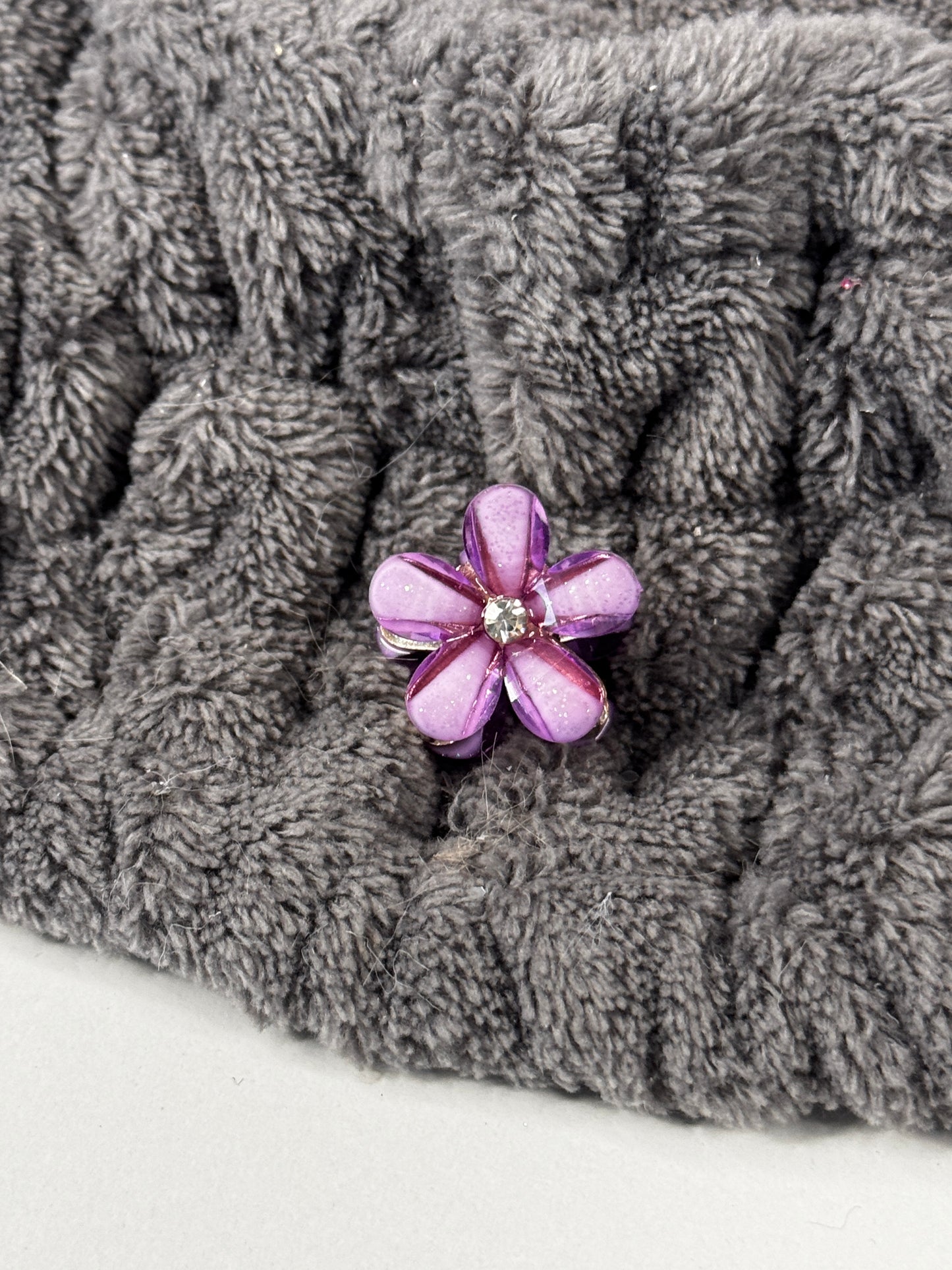 Mini Glitzer Blumen Haarklammern