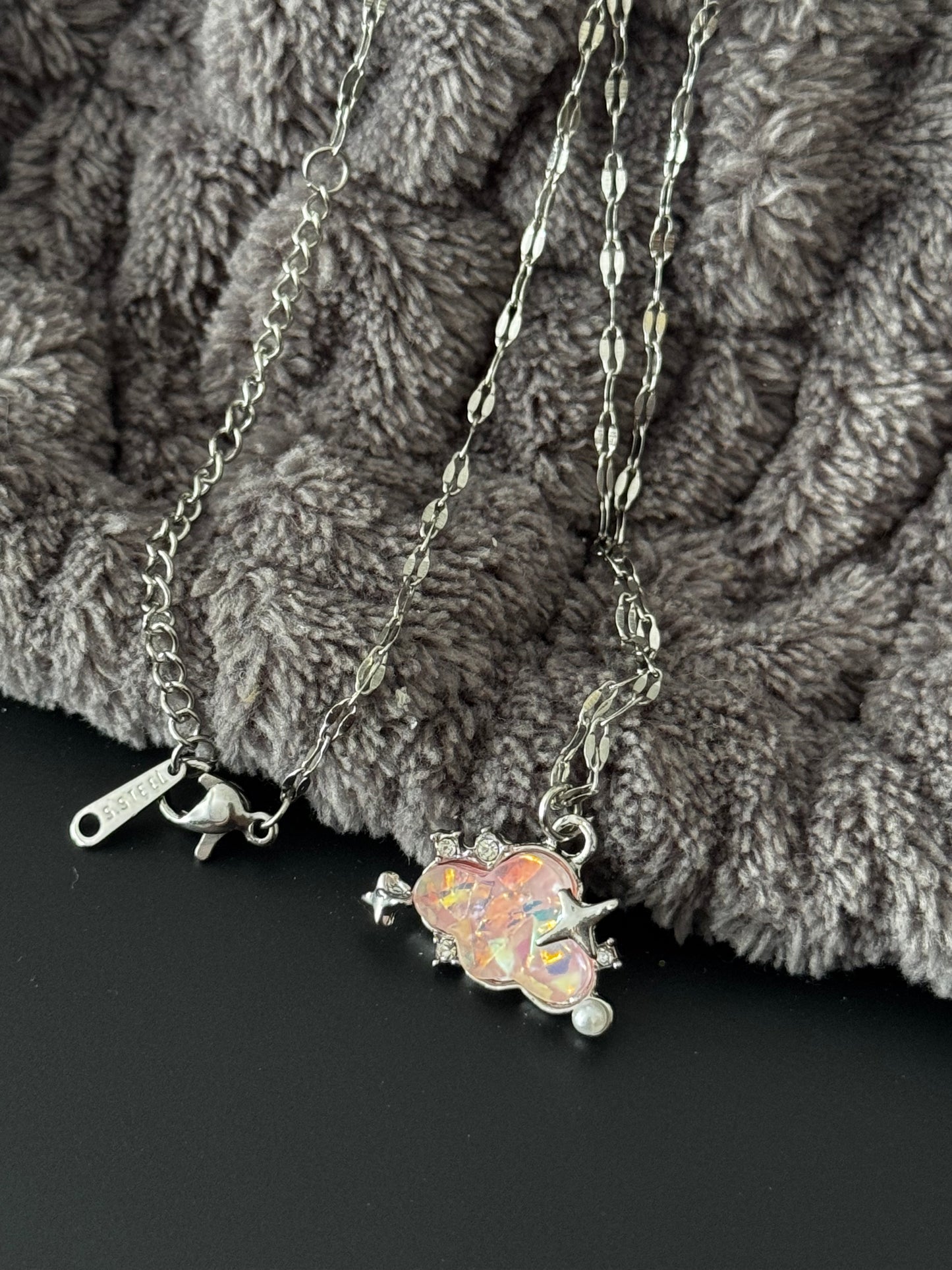 Kette Edelstahl versilbert