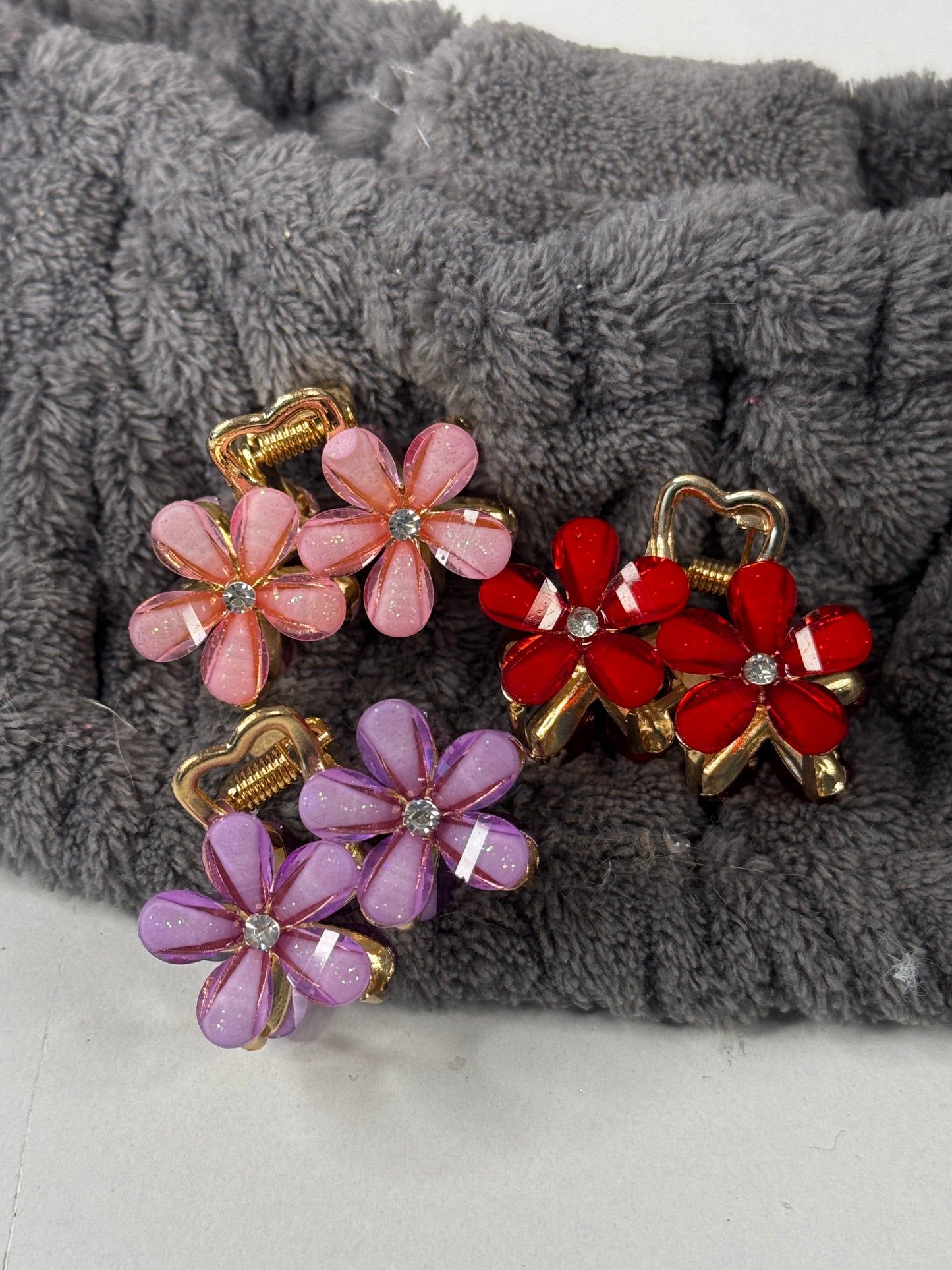 Doppelt Blumen Haarspangen