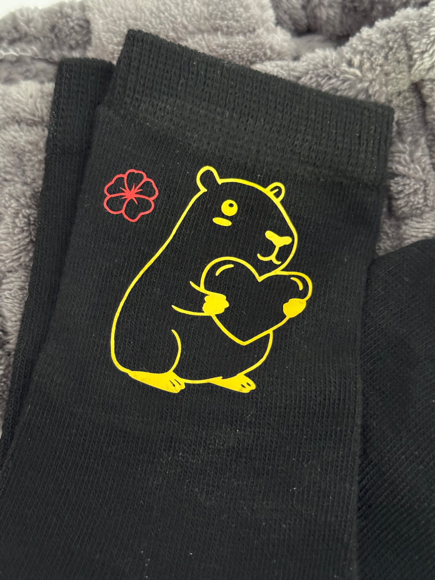 Socken Schwarz Wunschanfertigung
