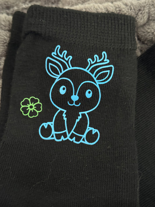 Socken Schwarz Wunschanfertigung
