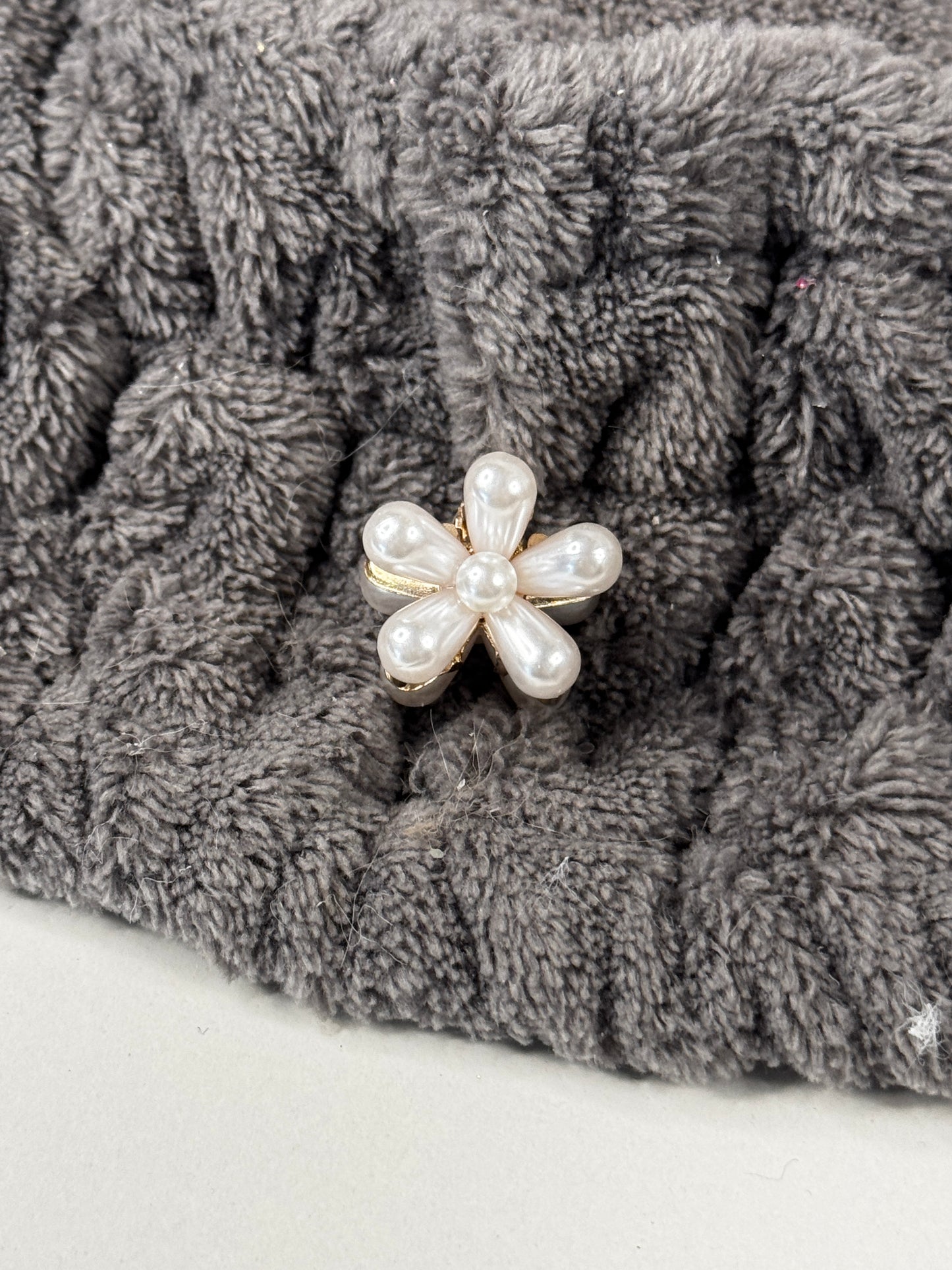 Mini Glitzer Blumen Haarklammern