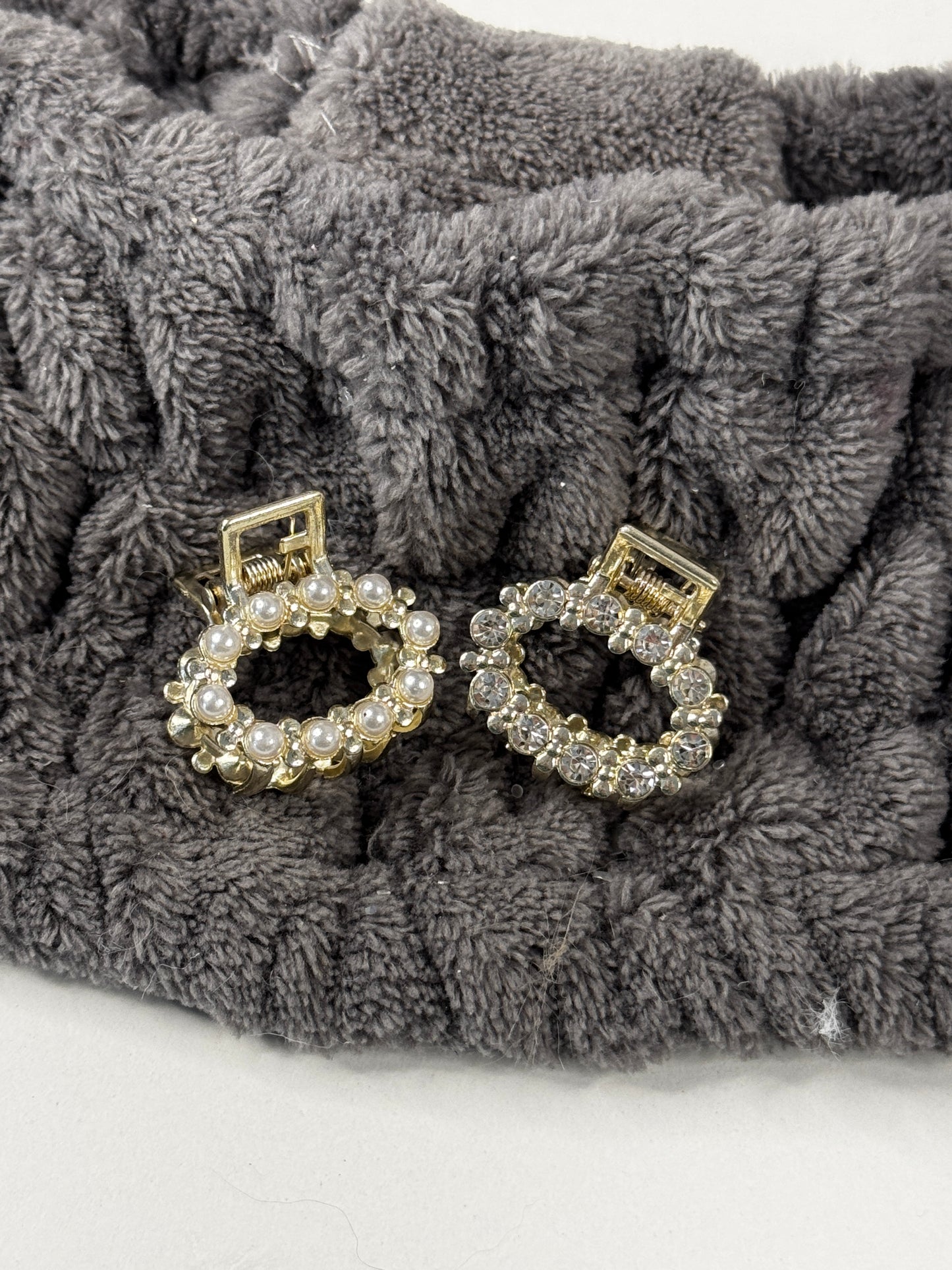 Elegante Glitzerhaarspangen klein