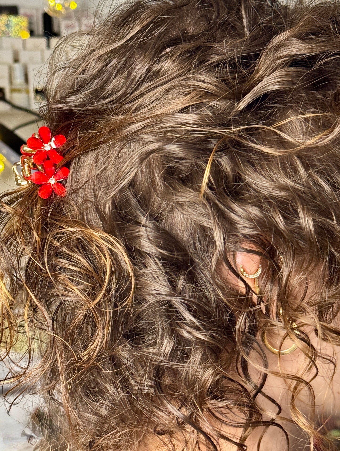 Doppelt Blumen Haarspangen