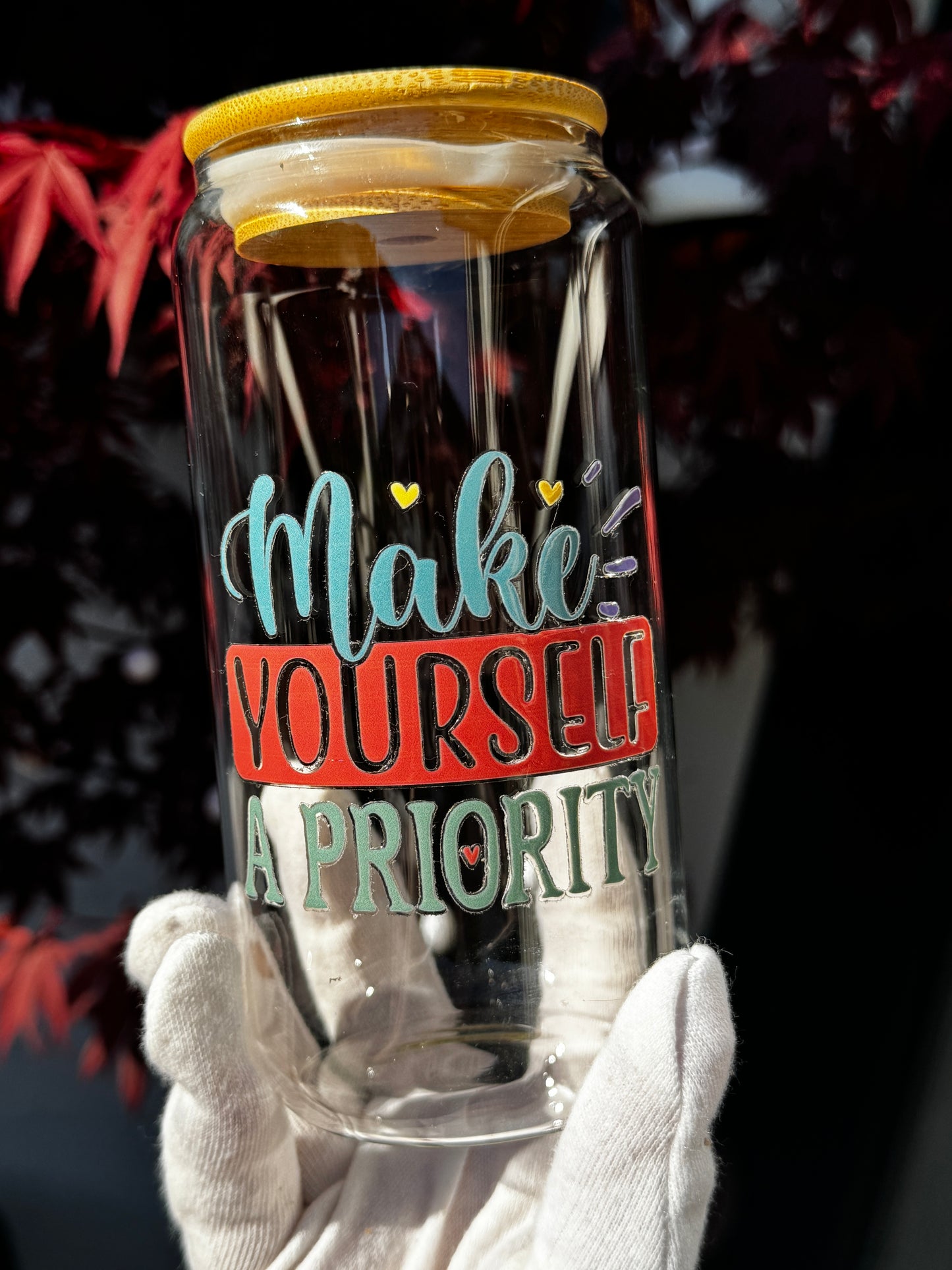 Bunte Selflove Gläser