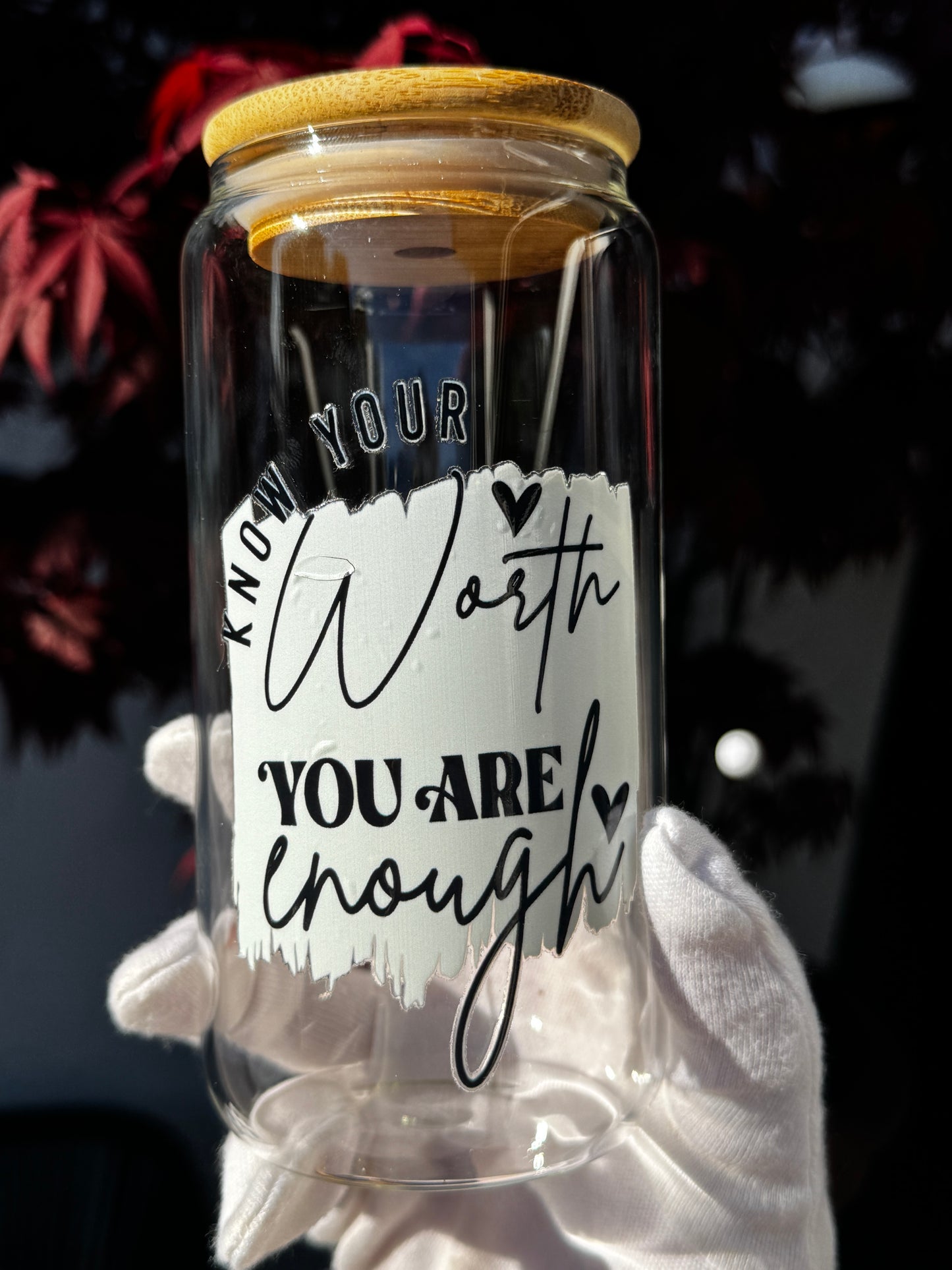 Schlichte Selflove Gläser