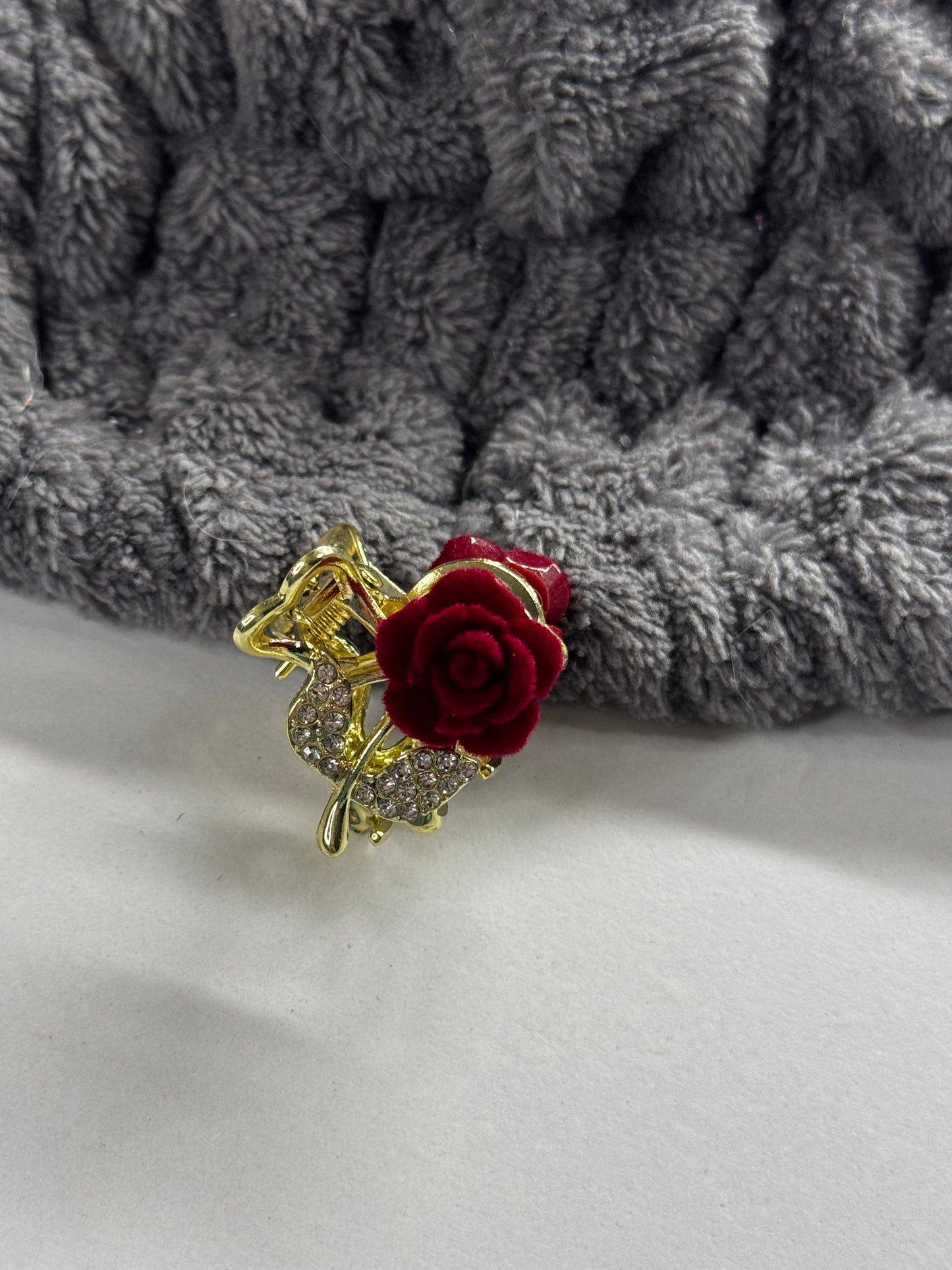 Rosen Haarklammern klein